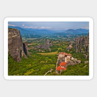 Greece. Meteora. Monasteries. Sticker